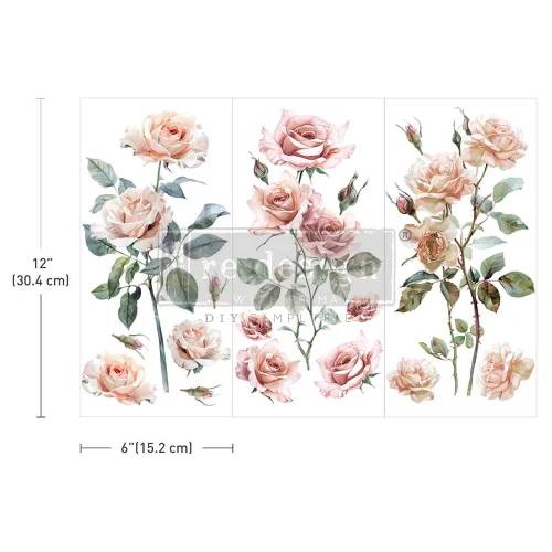 Decor Transfer Blush Symphony - 3 arkusze idealne do zdobienia mebli i innych przedmiotów
