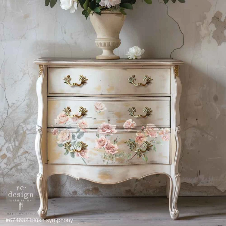 Decor Transfer Blush Symphony - 3 arkusze 15x30cm | Prima