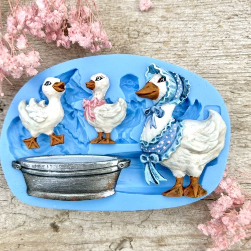 Foremka silikonowa Mila Project FMP107  - Gąski z wanienką