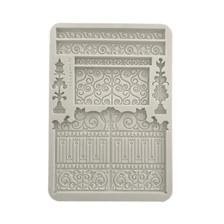 Foremka silikonowa A5 - Brama, Ornamenty, Stamperia KACMA565