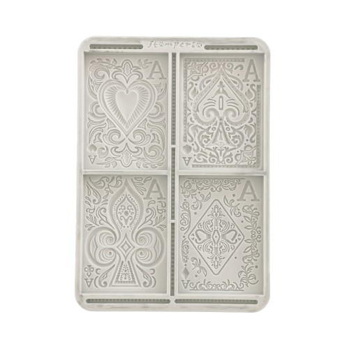 Foremka silikonowa A5 - Karty do Gry, Stamperia KACMA573