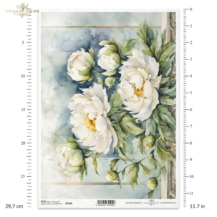 Papier ryżowy ITD R2460, Peonie.jpg