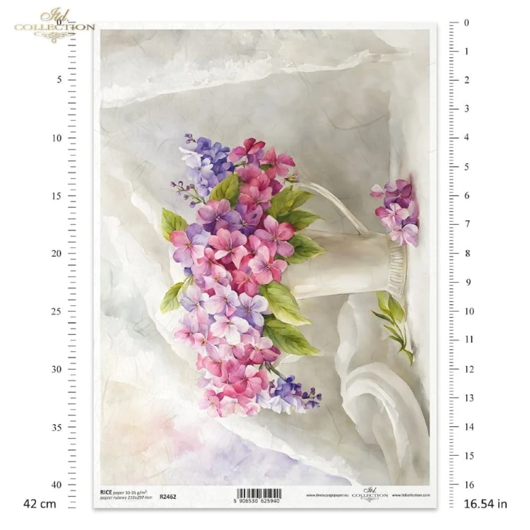 Papier ryżowy ITD R2462, Kwiaty w wazonie.jpg
