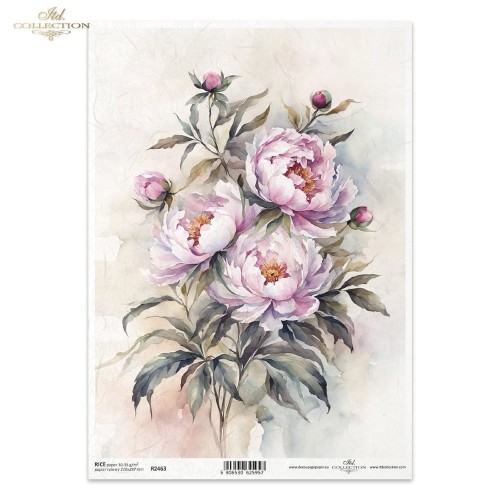 Papier ryżowy ITD R2463 - A4, Piwonia.jpg