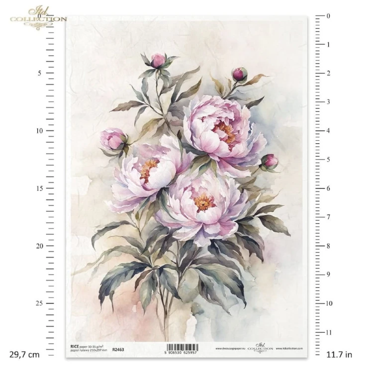 Papier ryżowy ITD R2463 - Piwonia.jpg