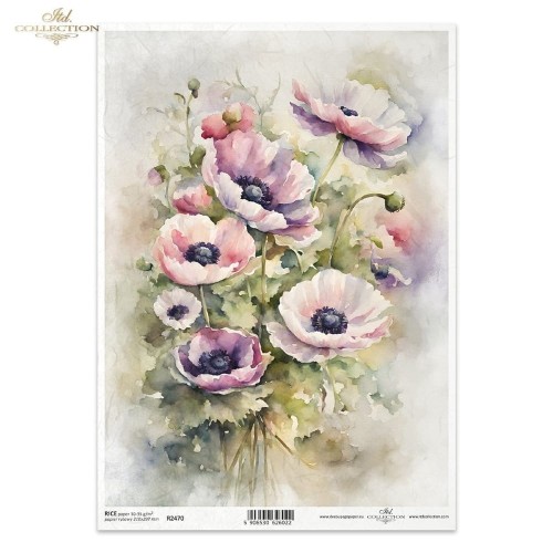 Papier ryżowy ITD R2470 - A4, Bukiet Anemonów.jpg