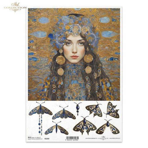 Papier Ryżowy ITD R2399 - A4, Kobieta, Ćma.jpg