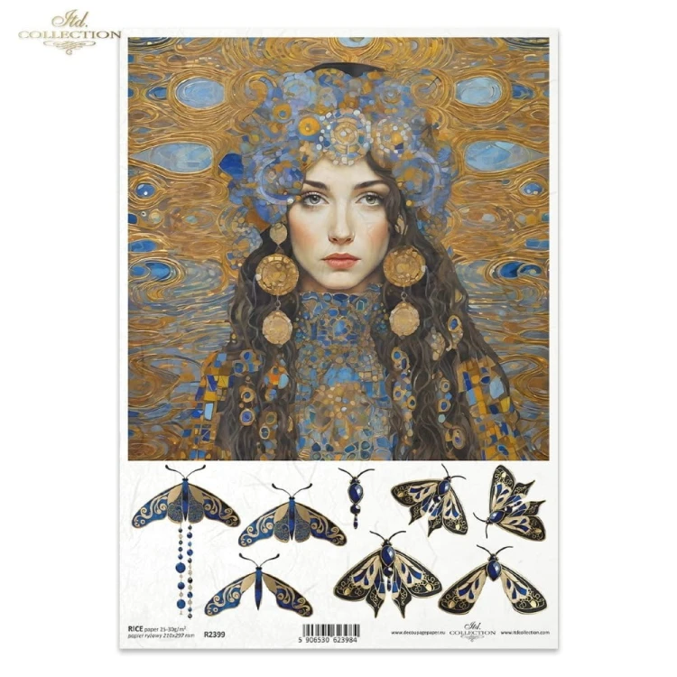 Papier Ryżowy ITD R2399 - A4, Kobieta, Ćma.jpg