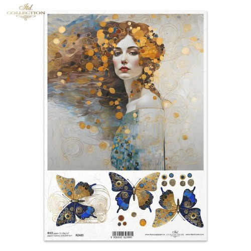 Papier ryżowy ITD R2400 - A4, Kobieta, Motyl.jpg