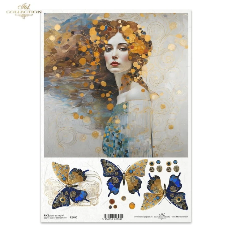 Papier ryżowy ITD R2400 - A4, Kobieta, Motyl.jpg