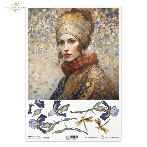 Papier ryżowy ITD R2402 - A4, Kobieta, Irys.jpg