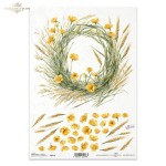 Papier ryżowy ITD R2416 - A4, Sielski Wianek.jpg