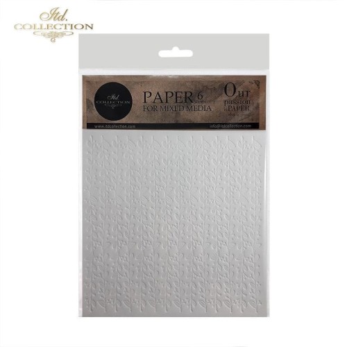 Papier tłoczony ITD PSS058 - zestaw 6 sztuk