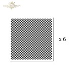 Papier tłoczony ITD PSS057 - kratka, szachownica