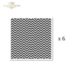 Papier tłoczony ITD PSS047 - zygzaki
