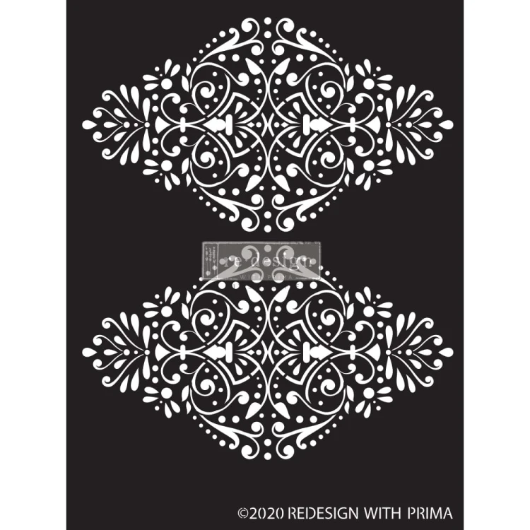 Szablon 3D Prima Re·Design - Dotted Flourish, 23x34cm