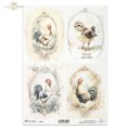 Papier ryżowy ITD R2562 - A4, Pan Kogut
