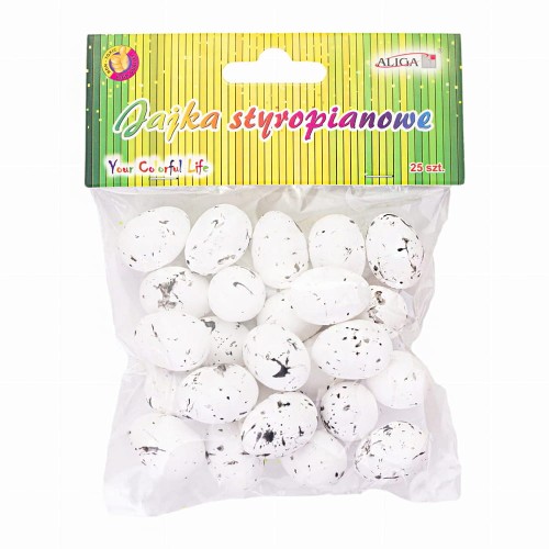 Jajka nakrapiane styropianowe 2,5cm - 25 sztuk
