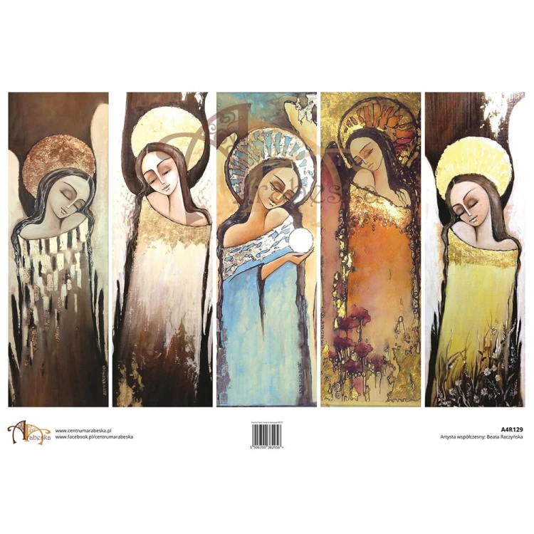 Papier ryżowy Arabeska A4R129 - format A4, Anioły