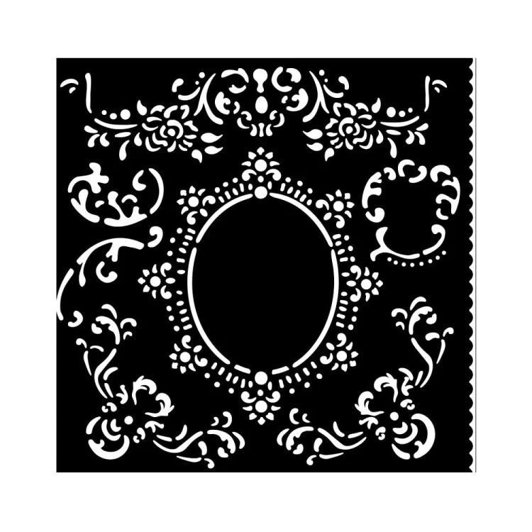 Szablon 3D Stamperia 18x18cm - Ornamenty