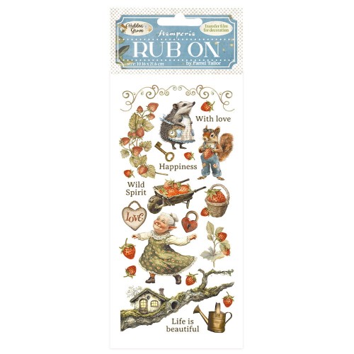 Rub-On transfer 10x21,6cm | Stamperia Hidden Grove, DFLRB151