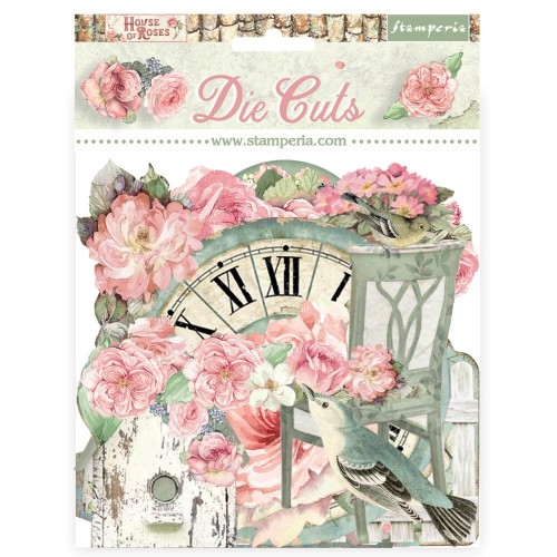 Tekturowe Kształty Die Cuts - House of Roses, Stamperia
