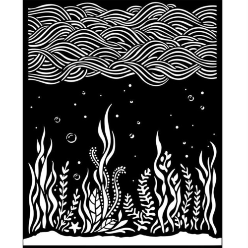 Szablon 3D Stamperia 20x25 cm - Rafa koralowa, fale