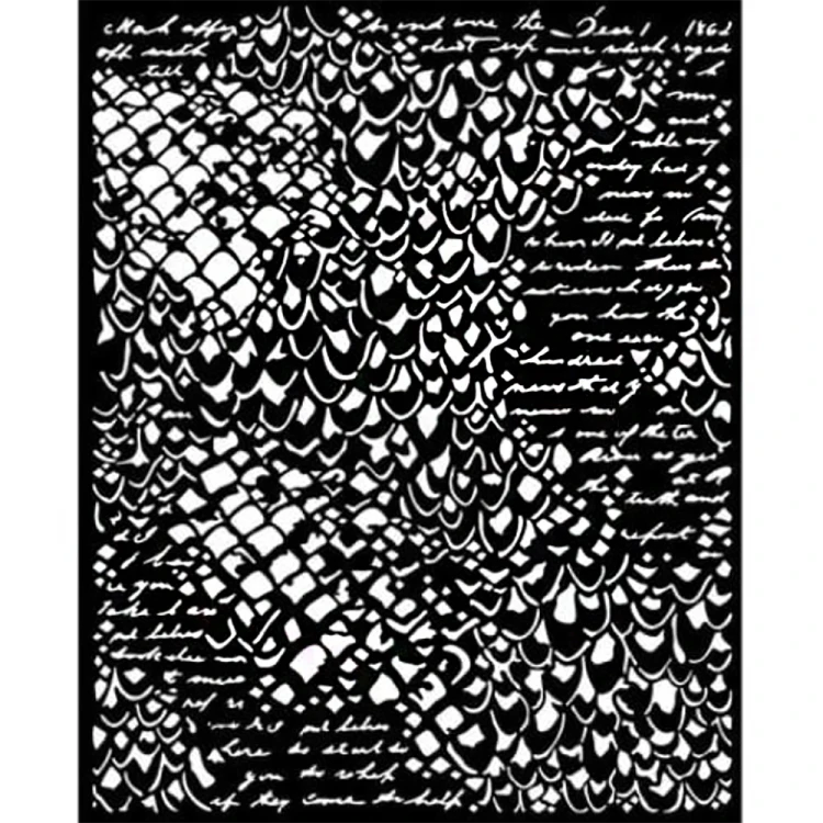 Szablon 3D Stamperia 20x25 cm - Tekstura Łuska