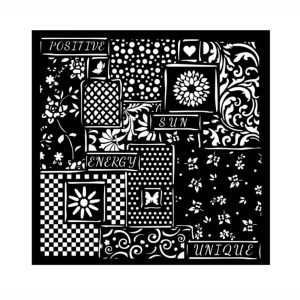 Szablon 3D Stamperia 18x18 cm - Patchwork tekstura