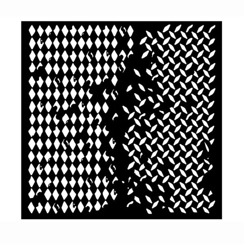 Szablon 3D Stamperia 18x18 cm - Tekstury, romby, pepitka