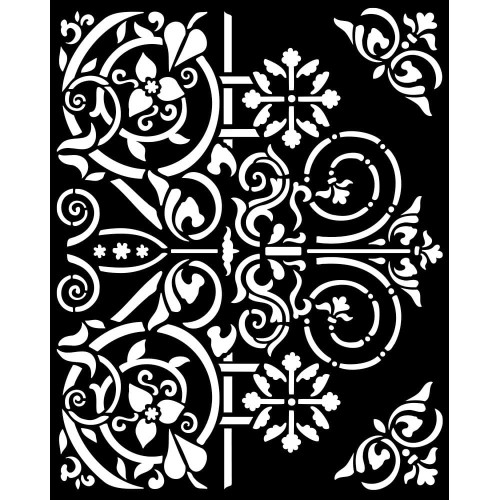 Szablon 3D Stamperia 20x25 cm - Ornament KSTD130