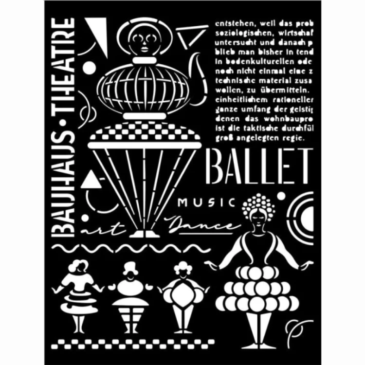 Szablon 3D Stamperia 20x25 cm - Bauhaus Teatr