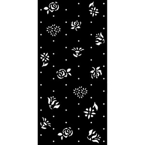 Szablon 3D Stamperia 12x25 cm - Różyczki, drobne kwiatki