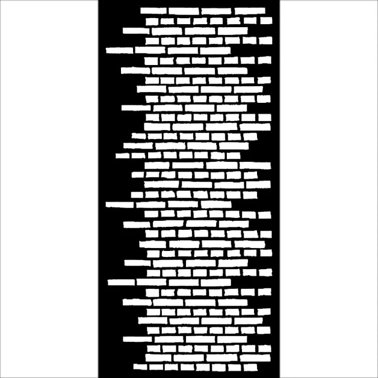 Szablon 3D Stamperia 12x25 cm - Mur, cegły