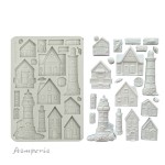 Foremka silikonowa do odlewów format A5 marki Stamperia. Zawiera motywy nadmorskich domków i latarni morskich. Kod producenta KACMA577. Idealna do dekoracji w decoupage i różnych pomysłów DIY.