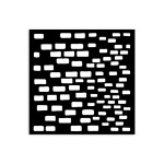 Szablon 3D Stamperia 12x12 cm - Cegły murek