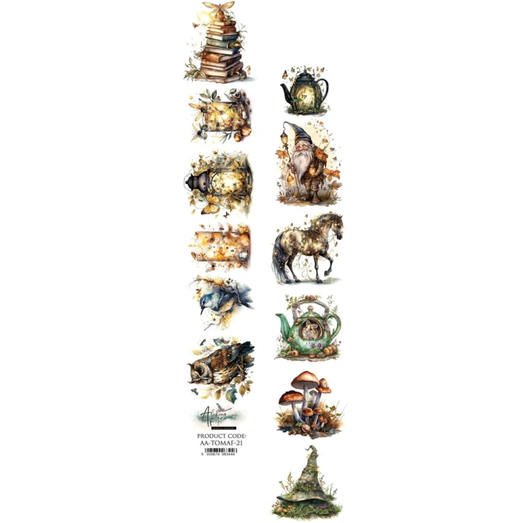 Pasek do wycinania 5x30,5 cm - dwustronny papier scrapbookingowy od Alchemy of Art
