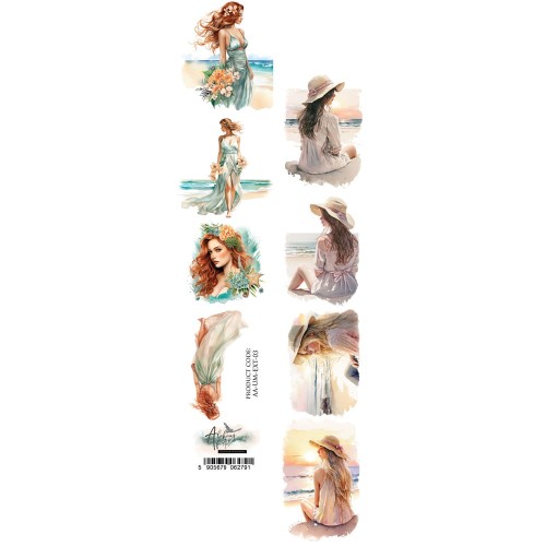 Pasek do wycinania 5x30,5 cm dwustronny z kolekcji Underwater World od Alchemy of Art