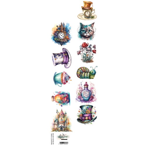 Pasek do wycinania 5x30,5 cm  do scrapbookingu z kolekcji Alice od  Alchemy of Art