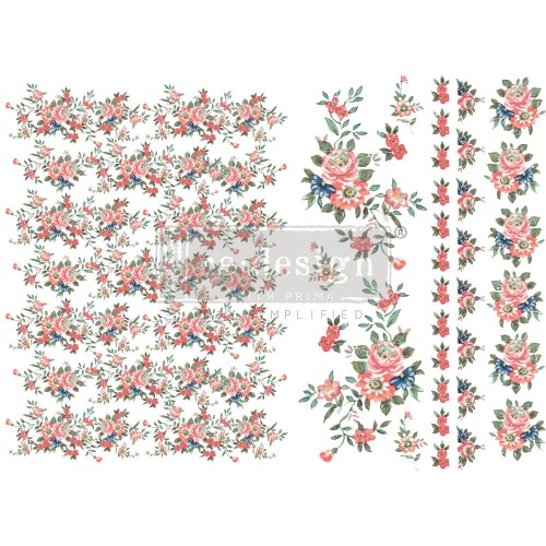 Transfer wodny H2O Gorgeous Flora - 2 arkusze | Prima Re·Design