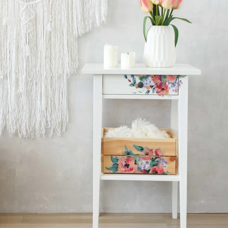 Transfer wodny H2O Brilliant Blooms - efektowana kalkomania na meble