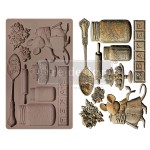 Foremka silikonowa do odlewów 20x13 cm marki Prima z kolekcji Baker Delight. Foremka zawiera motyw myszki kucharki i akcesoriów kuchennych . Idealna do stylizacji mebli, decoupage a także wyrobów cukierniczych.