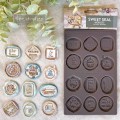 Foremka silikonowa do odlewów 20x13 cm - Prima Sweet Seal - stemple 12 sztuk