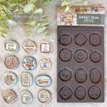 Foremka silikonowa do odlewów 20x13 cm - Prima Sweet Seal - stemple 12 sztuk