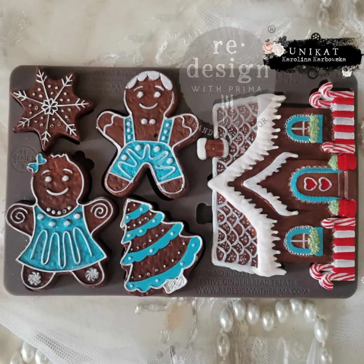 Forma silikonowa 20x13 cm - Prima Festive Gingerbread Treats