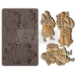 Forma silikonowa marki Prima o wymiarach 20x13 cm z motywem Świętego Mikołaja - 3 fifurki.