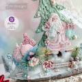 Forma silikonowa do odlewów 20x13 cm - Prima Holiday Greetings, Święty Mikołaj z prezentami