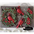 Forma silikonowa do odlewów 20x13 cm - Prima Cardinal Cheer , perfekcyjne wzornictwo