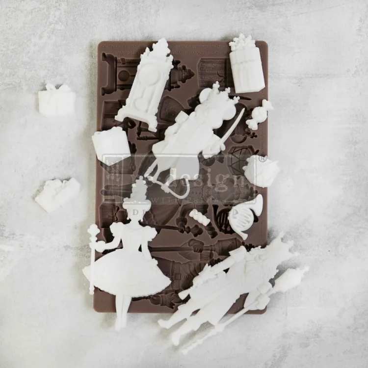 Forma silikonowa do odlewów 20x13 cm - Prima Nutcracker Party, precyzyjne wzornictwo