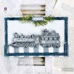 Forma silikonowa do odlewów 25x13 cm Prima The Jolly Express - przykład zastosowania w stonowanej kolorystyce.